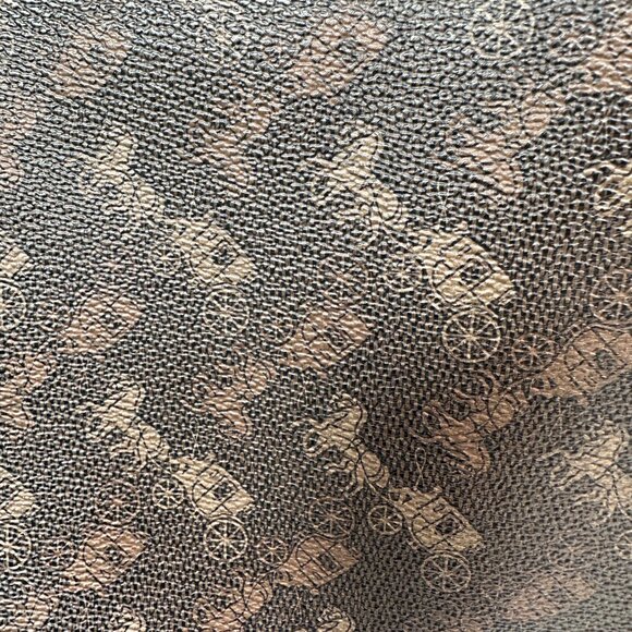 Coach Field Tote 2 Way Hand Shoulder With Horse /Carriage Print Style # 89143 - Picture 2 of 16